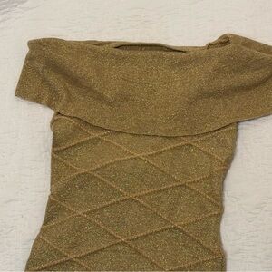 Gold Women's Bandage Dress